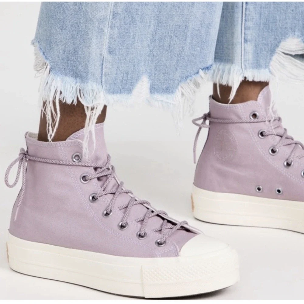Converse Chuck Taylor AS Platform Canvas‎ Shoe Womens Size 9 Lilac  A05014F New